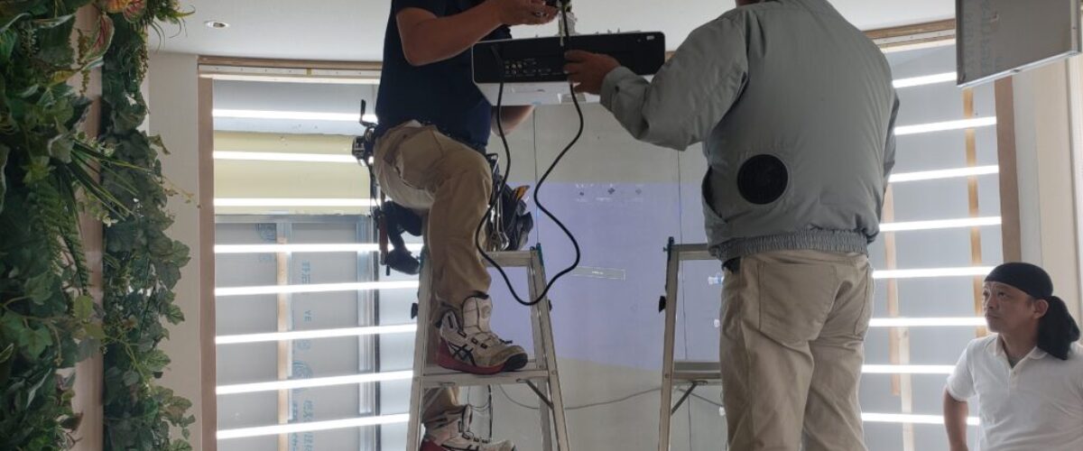 モデルルームプロジェクター設置工事